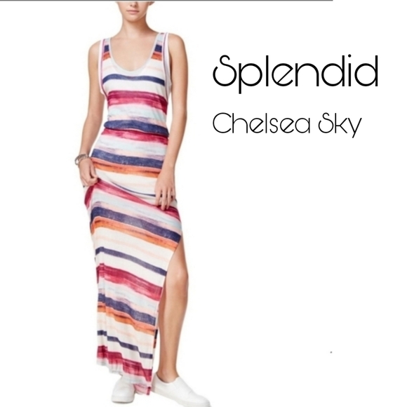 Splendid Dresses & Skirts - NWT by SPLENDID TANK MAXI 👗DRESS pull over stretch$85